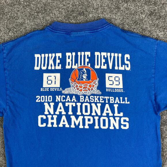 TCX T-Shirt Mens Size M Blue Duke University NCAA National Champions 2010 - Picture 1 of 8